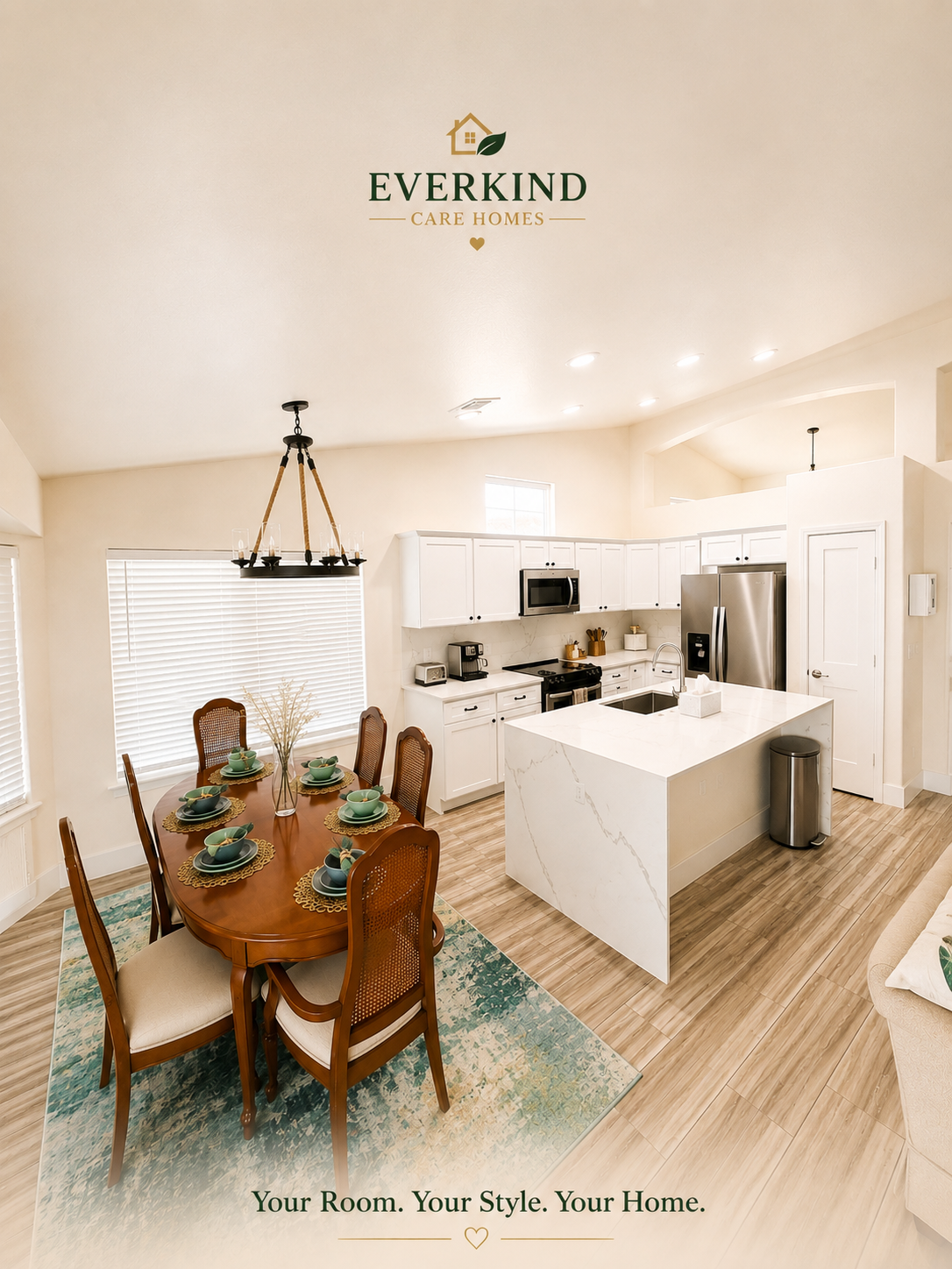 Private room interior at Everkind Care Homes in Glendale, Arizona