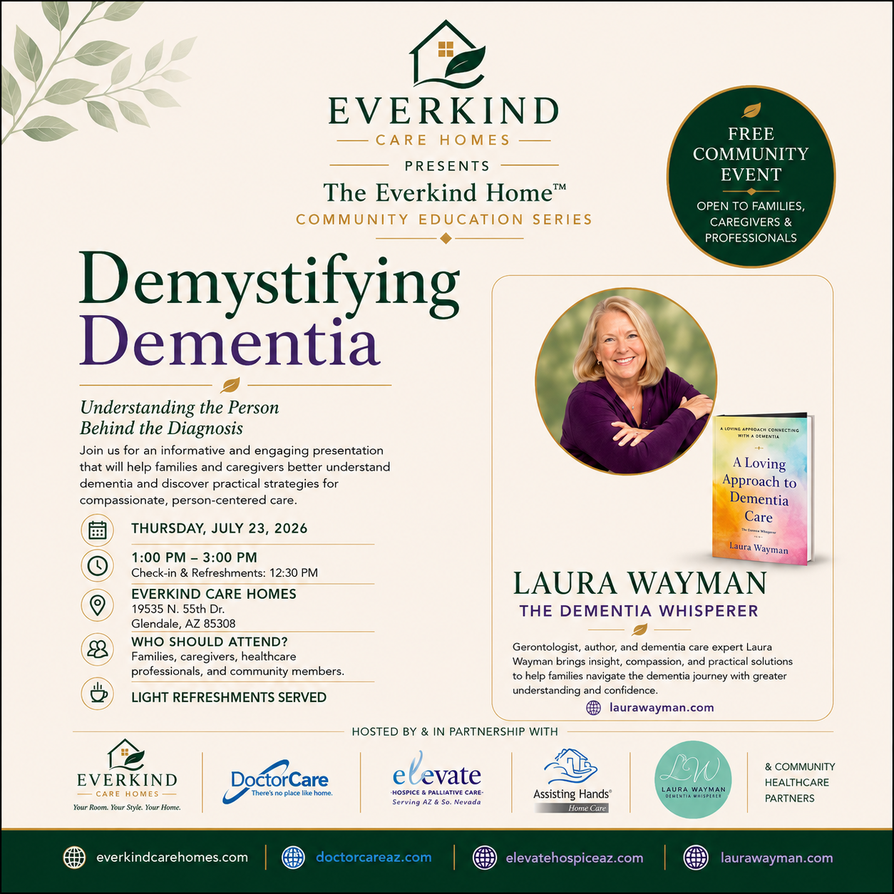 Demystifying Dementia community education event at Everkind Care Homes